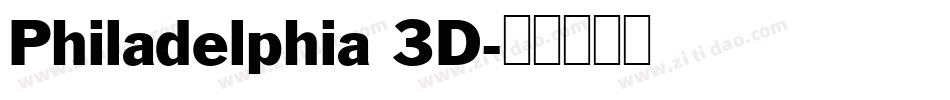 Philadelphia 3D字体转换
